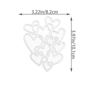 1pc Stacking Hearts Metal Cutting Dies Stencils For DIY Scrapbooking Album Card Decorative Embossing Handcraft Template