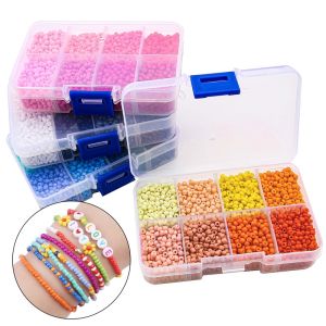 About 3400pcs of Glass Solid Color Baking PaintSolid Acrylic Round Beads Loose Beads Handmade DIY Making Jewelry Accessories
