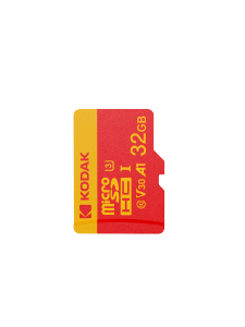 Kodak | Kodak Red Dark Power 4K Micro SD Card 32 64 128 256GB U3 A1 V30 Class 10 TF Card for Gaming Camera Drone Dash Cam with SD Adapte