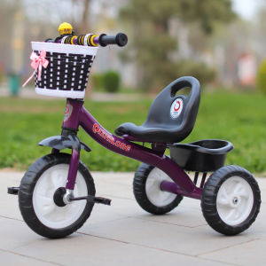 Ultra-Light Three-Wheel Childrens Bicycle Baby Toddler Push Car Kids Bicycle Infant Single Bike with Storage Basket And Sunshade