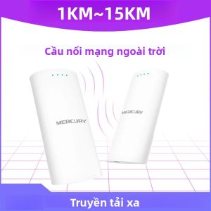 Điểm Truy Cập Không Dây Mercusys Outdoor AP Cầu Nối Không Dây 1KM/15KM Giám Sát Chống Nước Hỗ Trợ PoE Chuẩn 802.11ac Băng Tần Kép Dành Cho Doanh Nghiệp