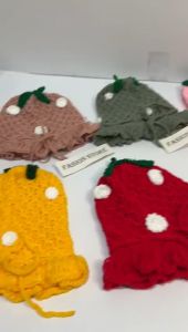 Topi Kupluk Bayi Motif Stroberi & Model Kekinian Topi Anak Terbaru