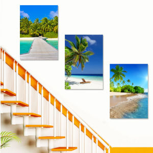 Modern Minimalist Vertical Wall Art Decorative Painting for Entrance Hall Dining Room Stairwell Combination Home Decor