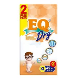 EQ Dry Jumbo Pack XL 42 - Tape Baby Diapers