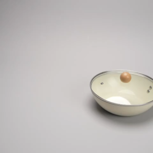 Ceramic Non Stick Frying Wok Frying Pan Cookware Sets Suitable All Stoves Deep Frying Pan with Lid 24cm/28cm