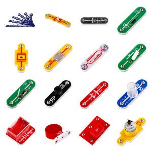 Electronic Baipin Building Block Parts Physical Circuitry No. 1-24 Compatible with Learning a Certain End Dbolo Electrical Kid Toy