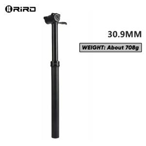 RIRO Bicycle Suspension Seatpost 30.9/31.6mm Mountain Bike Damping Seat Tube Shock-absorbing Travel 140/110mm MTB Seat Post
