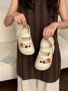 XIXITIAO | Arch Support Vintage Style Button Clog Slippers