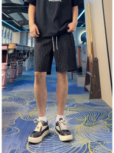 ZHUOCAN | Quần Short Nam Vintage Tie-dye Caro Khô Nhanh Thoáng Khí