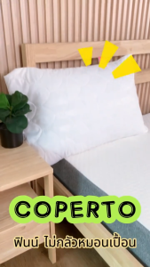 SiamLatex Coperto ปลอกหมอนกันเปื้อน กันคราบ ลดการสะสมแบคทีเรีย ปลอกซิป ผ้านิ่มสบาย ไซส์มาตรฐาน