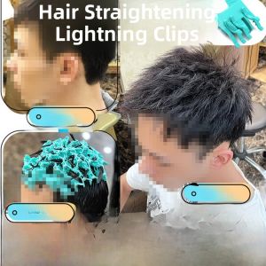 Morgan Steel Hair Curling Clipper Frontal Iron Paper Hairdressing Salon Clamp Shark Fin Clip Leslie Curl Flame Wave Perming Tool