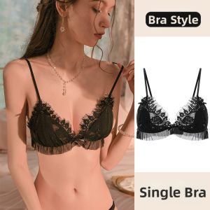 CHENGCHE | Seductive French Lace Wireless Bra and Panty Set