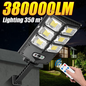 380000LM Super Bright Solar Street Lights Outdoor Waterproof Solar Light 3 Mode Lighting Wall Lamp Garage Door Lamp Garden Decor