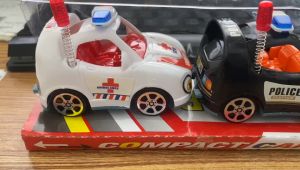 3in1 TOYS Children's Car Pull Back Police Car