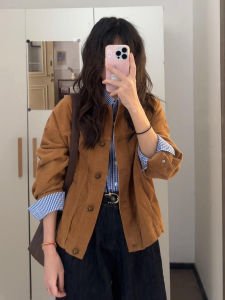 PEIZIXUAN | Vintage Corduroy Womens Jacket
