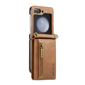 ZHUOLESHI | Crossbody Zippered Foldable Wallet Case for Samsung Flip Series