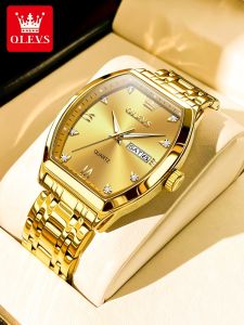 OLEVS | Waterproof Luminous Barrel-Shaped Square Watch