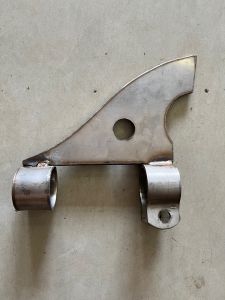 Bánh lái nước inox ống 34mm máy xăng dàng cầu đuôi tôm