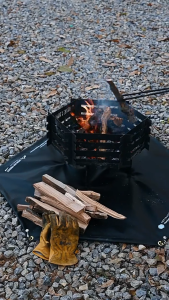 CampBoost SHINETRIP Silicone Fireproof Cloth Outdoor Pembakar BBQ Grill Fireplace Firepit Fire Cloth