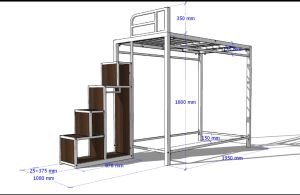 Loft bed customize singapore /helper loft bed /kids loft bed customize singapore