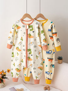 Pure Cotton Childrens Sleep Bag Spring Autumn Summer Thin Long Sleeve Suitable for 1 Year Old to 6 Years Old Kids And Babies