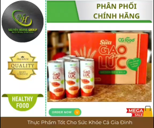 THÙNG 24 LON - CG FOOD Sữa Gạo Lức Lon Cao 245 ml