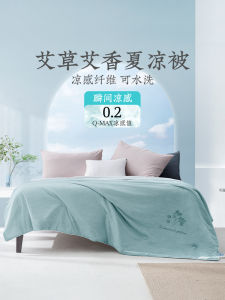 YuanMeng Herbal Artemisia Summer Cooling Silk Home Air Conditioned Cold Sensation Double Bedding Fiber Filled Quilt