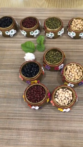 Combo 5 Hũ Ngũ Cốc Mini Trang Trí – Mang Biểu Tượng Bình An – Decor Nhà Cửa Xinh Xắn Ý Nghĩa