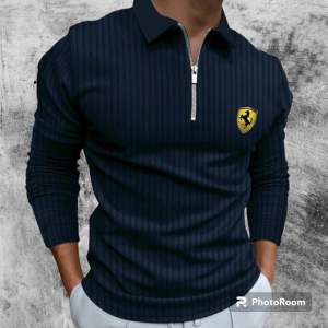 Allstar - Kaos Style V Neck Resleting Krah Ferarri Distro / Kaos Style Casual / Kaos V Neck Terbaru / Kaos Style Terbaru / Kaos Resleting Krah / Kaos Tren Anak Muda / Kaos Style Terbaru VNeck Casual / Kaos Pria / Kaos Casual / Kaos Polos / Kaos Logo
