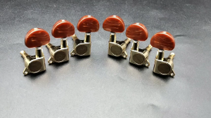 KAWES 3R3L Guitar Tuning Pegs Enclosed Locking Tuners Machine Heads for Epiphone Les Paul Electric Guitar Folk Acoustic Guitar