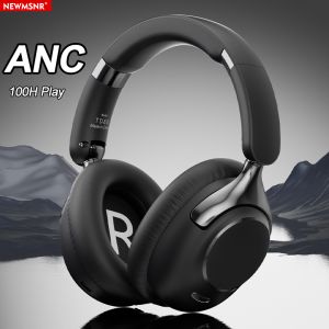 Newmsnr ANC giảm tiếng ồn Tai nghe không dây 100H Chơi Thời Gian Tai nghe bluetooth Punchy 9D âm thanh trầm bao quanh Tai Nghe HD Microphone Rõ Ràng Cuộc Gọi Tai Nghe Đám Mây áo chất mịn tai nghe thể thao không thấm nước