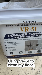 Vetro VR-51 Black Stain & Scale Remover Powder for Sparkling Tiles