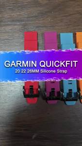 20 22 26MM Silicone WatchBand Strap For Garmin Fenix 7 7X 6X 6 Pro 5 5X Plus 8 Epix Gen2 Enduro 2 3 WristStrap QuickFit Bracele