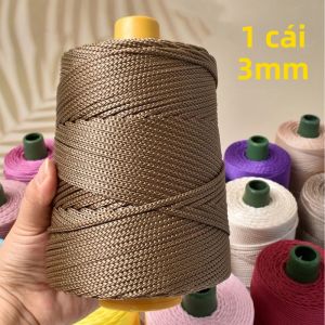 1PC 3mm Nhẹ Móc Sợi Cho Mùa Hè Hat Tay Đan Dày Rỗng Dây Cho Túi Và Đệm Làm