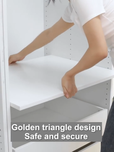 Adhesive Shelves Load-Bearing Cabinet Floor Support Clips No Drilling Invisible Wall Bracket Rak Dinding 隔板支架托