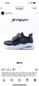 Sepatu sekolah anak SD PROATT MGZ BIM MGG sz 28-37(FREE KAOS KAKI)