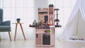 [SG Ready Stocks] Toddler Educational Kitchen Toy Playset (42/43/50/65 Pieces) - Steam Stove Play Sink Lights/Sounds & Pretend Food