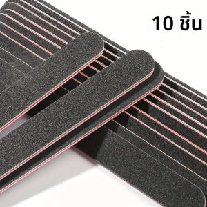 ตะไบเล็บแบบมืออาชีพ 10 ชิ้น สองด้าน ความละเอียด 100/180 - กระดาษทรายสีดำ สำหรับทำเล็บมือ เล็บเท้า และเล็บอะคริลิค