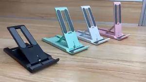 ที่วางมือถือบนโต๊ะ พับได้ขาตั้งโทรศัพท์แบบพกพา ขนาดเล็กสำหรับ Iphone 15 12 13 14 Pro Max IPad ของ Xiaomi