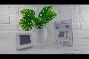 RTHS02 tuya นาฬิกาตั้งโต๊ะ เซ็นเซอร์ตรวจจับอุณหภูมิความชื้น และรีโมทควบคุมไร้สาย