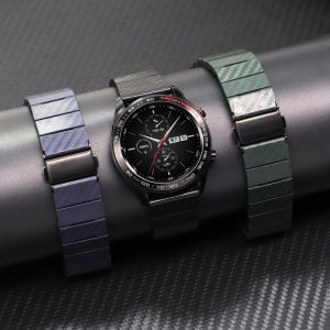 20mm 22mm Carbon Strap for Samsung Galaxy Watch 3 41mm 45mm Carbon Fiber Material for Samsung Galaxy Watch Active 2 40 44m Galaxy watch 46mm gear s3 New Trendy Strap for Amazfit for huawei