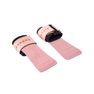 FitterGear Womens Fitness Special Hard Pull Leather Grip Aid Band Wrist Support Belt Gym Strength Training Assisting Band