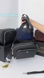 Túi Golf Đeo Chéo Kết Hợp Cầm Tay Luxury DK MALDINI Chính Hãng Thương Hiệu Cao Cấp MALDINI Khóa Số An Toàn Chất Liệu Da Bò Thật Da Ép Pi Cao Cấp. Clutch