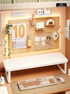 MUGG | Elevated Multifunctional Storage Simple White Desktop Riser