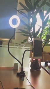 Ring Light LED Lampu Selfie Tripod Terang Guna Foto Video Vlog Livestream Konten Kreator Profesional