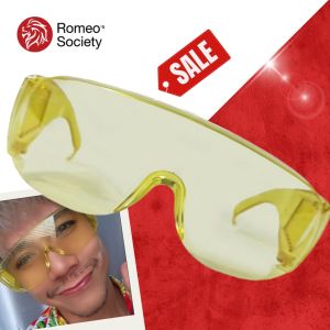 แว่นกันน้ำ CGRS107 แว่นสงกรานต์ป้องกันแสงฝุ่น แว่นตาเลนส์ใส (สีเหลือง) แว่นผู้ชาย ใส่แล้วเท่ ดูดี