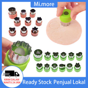 Mi.more 12pcs Cetakan Pemotong Sayuran / Buah / Nasi / Kue / Cookie Bentuk Bunga