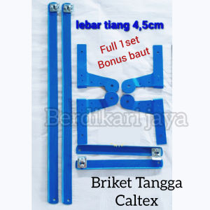 BRIKET TANGGA / ENGSEL TANGGA LIPAT 1SET FULL + BONUS BAUT