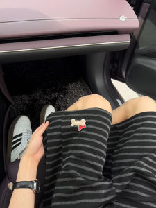 American Retro Dog Stripe Mens Shorts Summer Outdoor Wear Teenage Sports Pants Casual over Knee Five Parts Pants