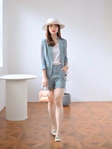 Set Bộ Vest 3 Món Áo Vét Và Quần Đùi Sang Trọng Cá Tính BY4583